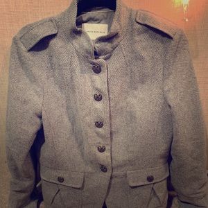 Banana Republic Italian Fabric Grey knit blazer